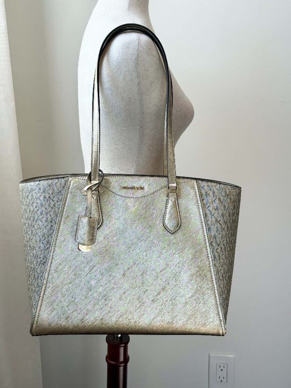 NEW Michael Kors Taryn Large Leather Tote bag - Picture 2 of 10
